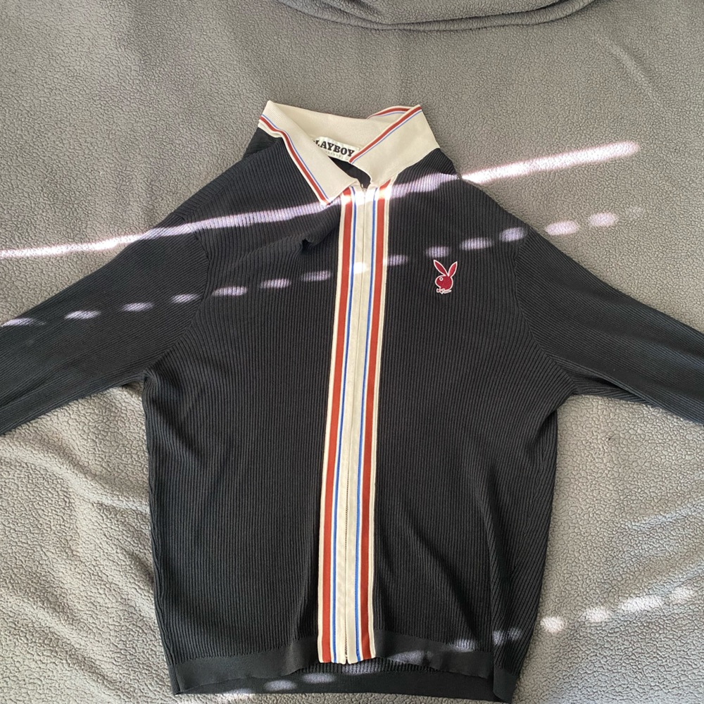 Playboy Zip Up Sweater